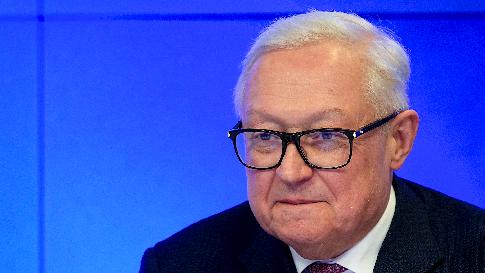 Russian Deputy Foreign Minister Sergei Ryabkov speaks to the media during a news conference in Moscow, Russia, February 10, 2025. /VCG