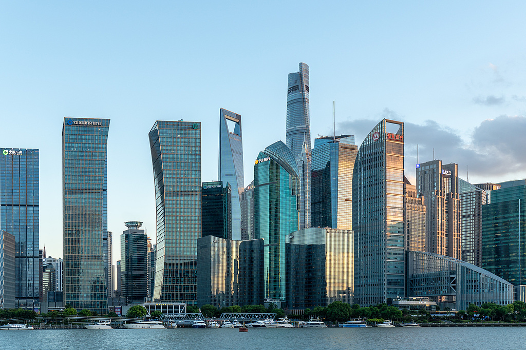 High-rise buildings stand in Lujiazui, Shanghai, China, August 27, 2025. /VCG