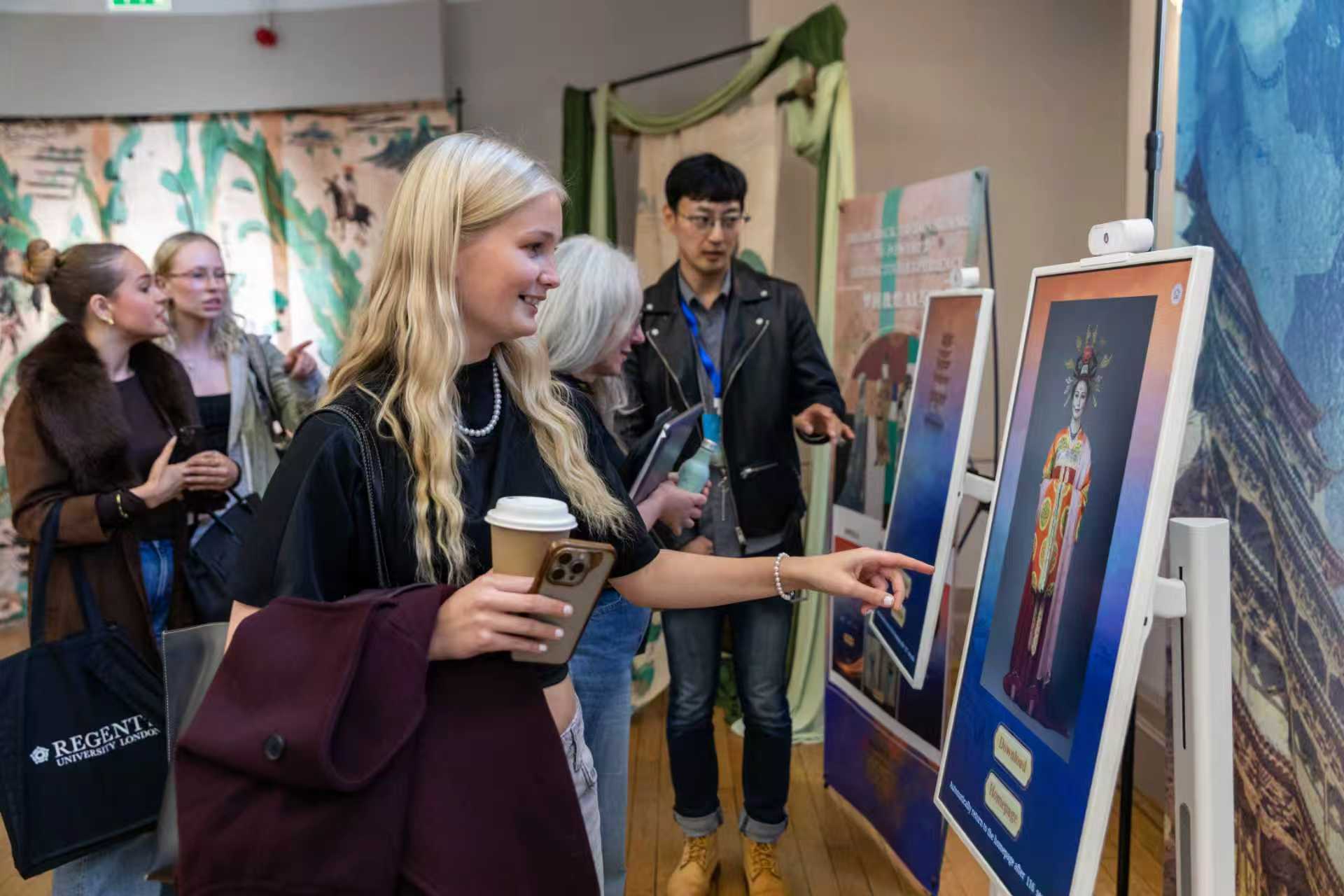 Dunhuang Cultural Week: Dunhuang Meets London hosted by the Dunhuang Academy opens at Regent's University London, UK, on September 20, 2025. /Dunhuang Academy