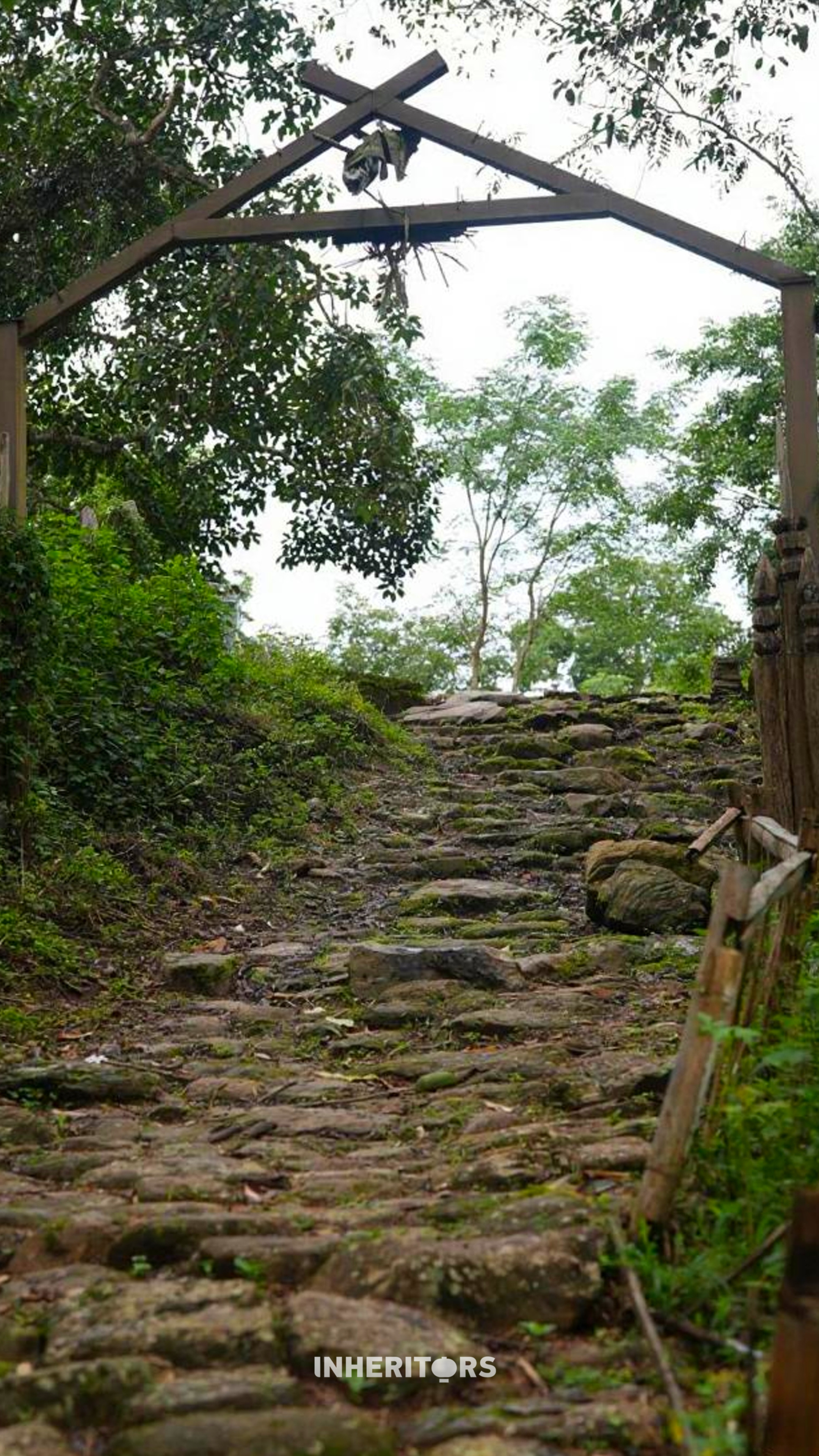 The weathered stone paths of Jingmai Mountain, Yunnan Province, still bear the hoofprints of the ancient Tea-Horse Road. /CGTN