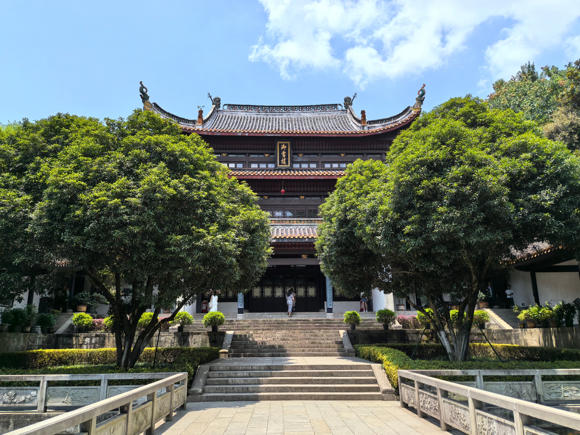 A view of Yuelu Academy is seen in Changsha, central China's Hunan Province, on August 4, 2025. /CGTN
