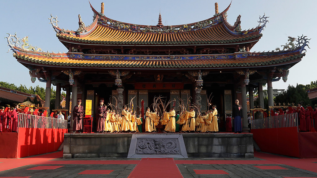 Taipei Confucius Temple holds annual ceremony marking Confucius' birth