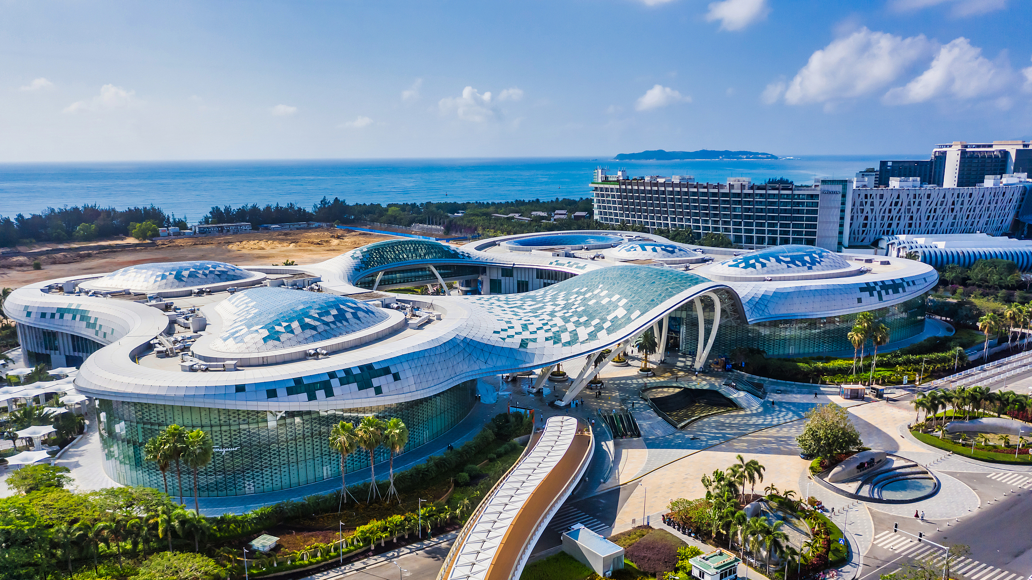 An aerial view of Sanya International Duty Free City, the world's largest duty-free mall. /CFP