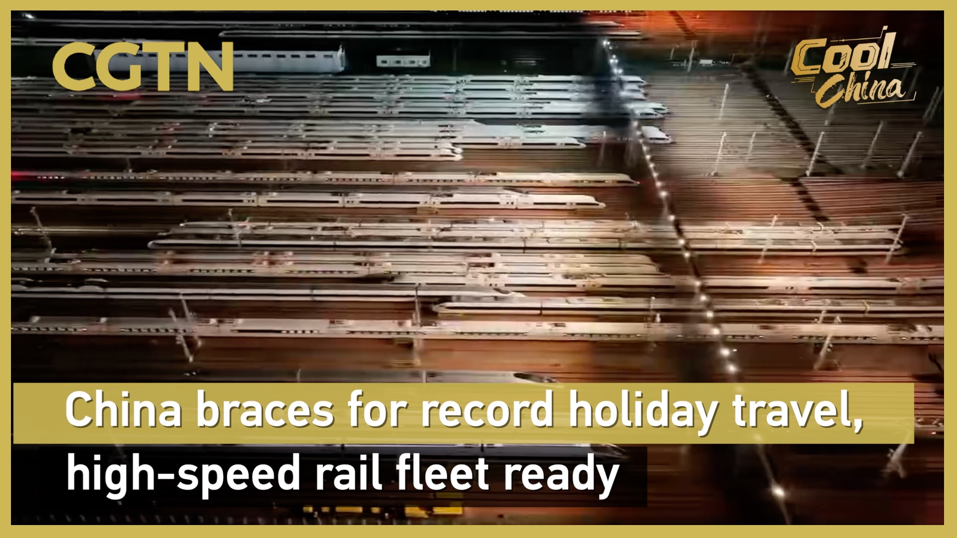 China braces for record holiday travel, high-speed rail fleet ready