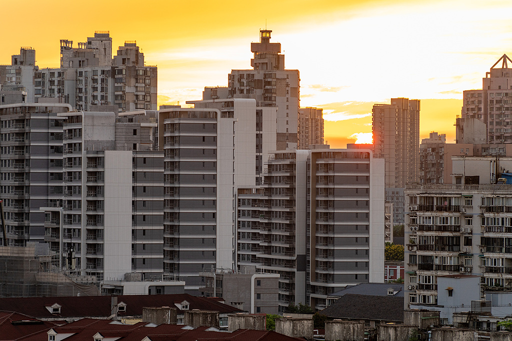 A residential property project in Yangpu District, Shanghai, September 14, 2024. /VCG