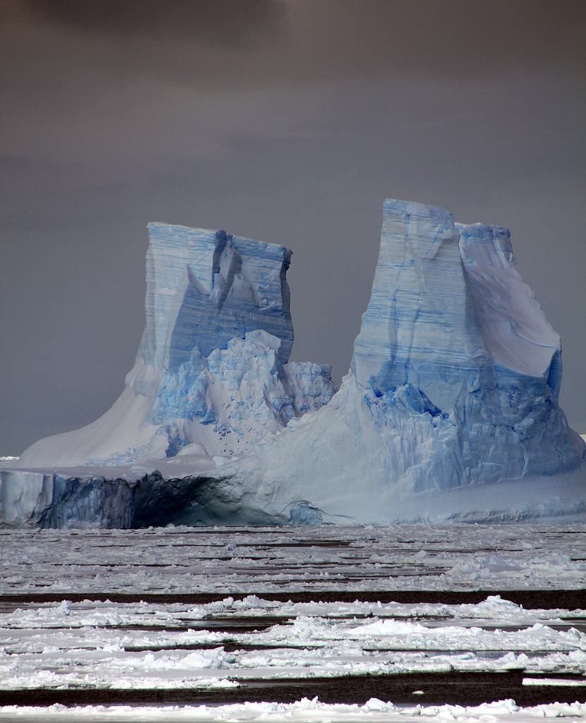 East Antarctic iceberg towers. /VCG