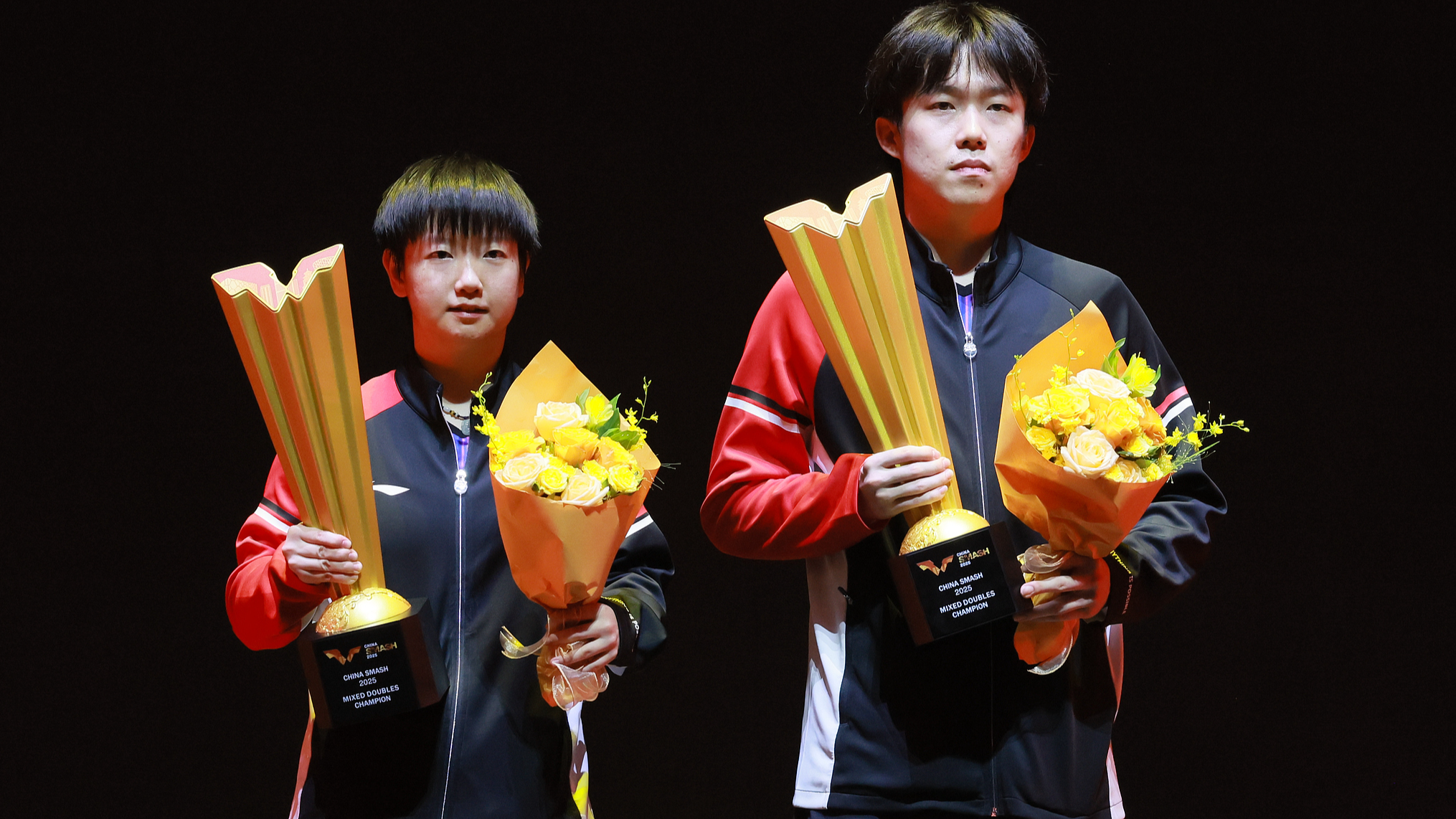Sun Yingsha and Wang Chuqin win mixed doubles title at WTT China Smash