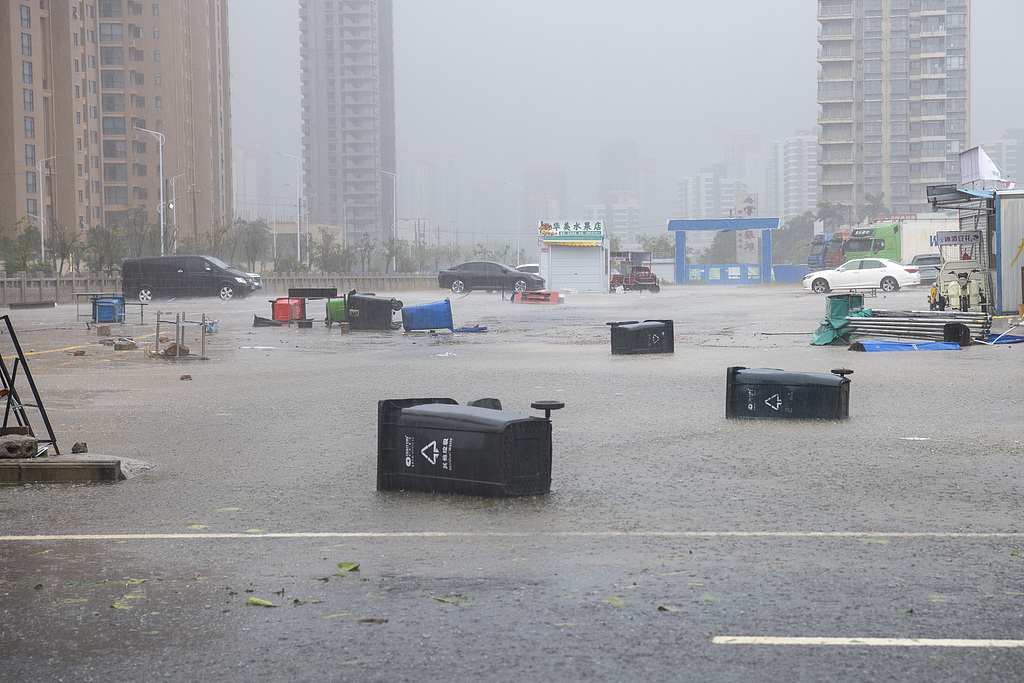 Streets of Beihai after Typhoon Matmo's impact, Guangxi Zhuang Autonomous Region, south China, October 6, 2025. /VCG