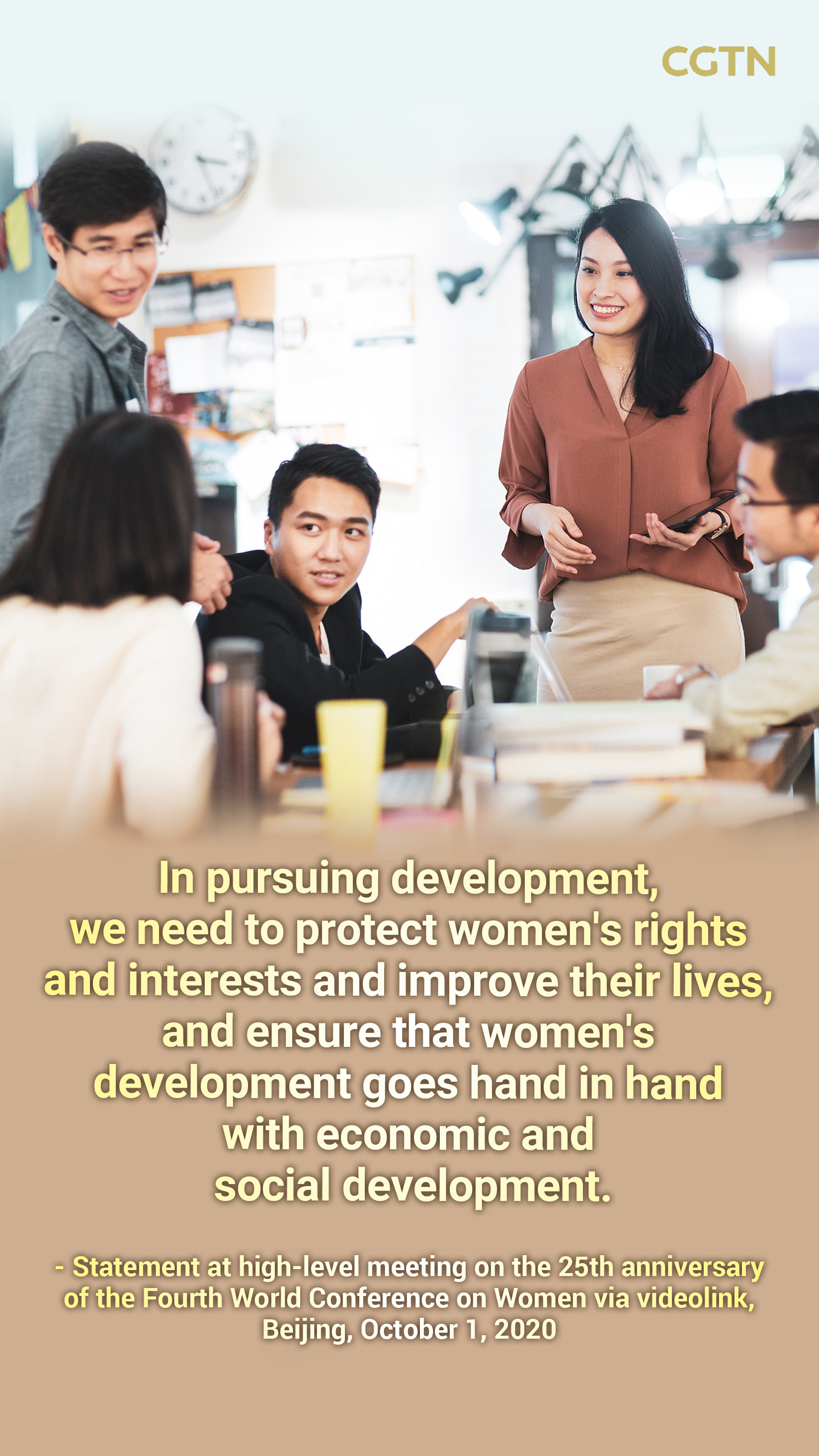 President Xi Jinping's key quotes on protecting women's rights