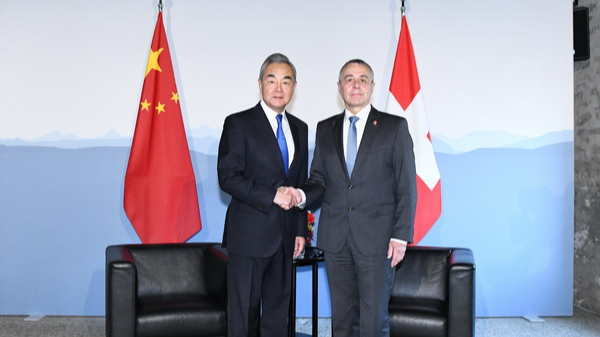 Chinese Foreign Minister Wang Yi (L), also a member of the Political Bureau of the Communist Party of China Central Committee, co-chairs the fourth round of China-Switzerland Foreign Ministers' Strategic Dialogue with Swiss Federal Councillor and Foreign Minister Ignazio Cassis in Bellinzona, Switzerland, October 10, 2025. /Chinese Foreign Ministry