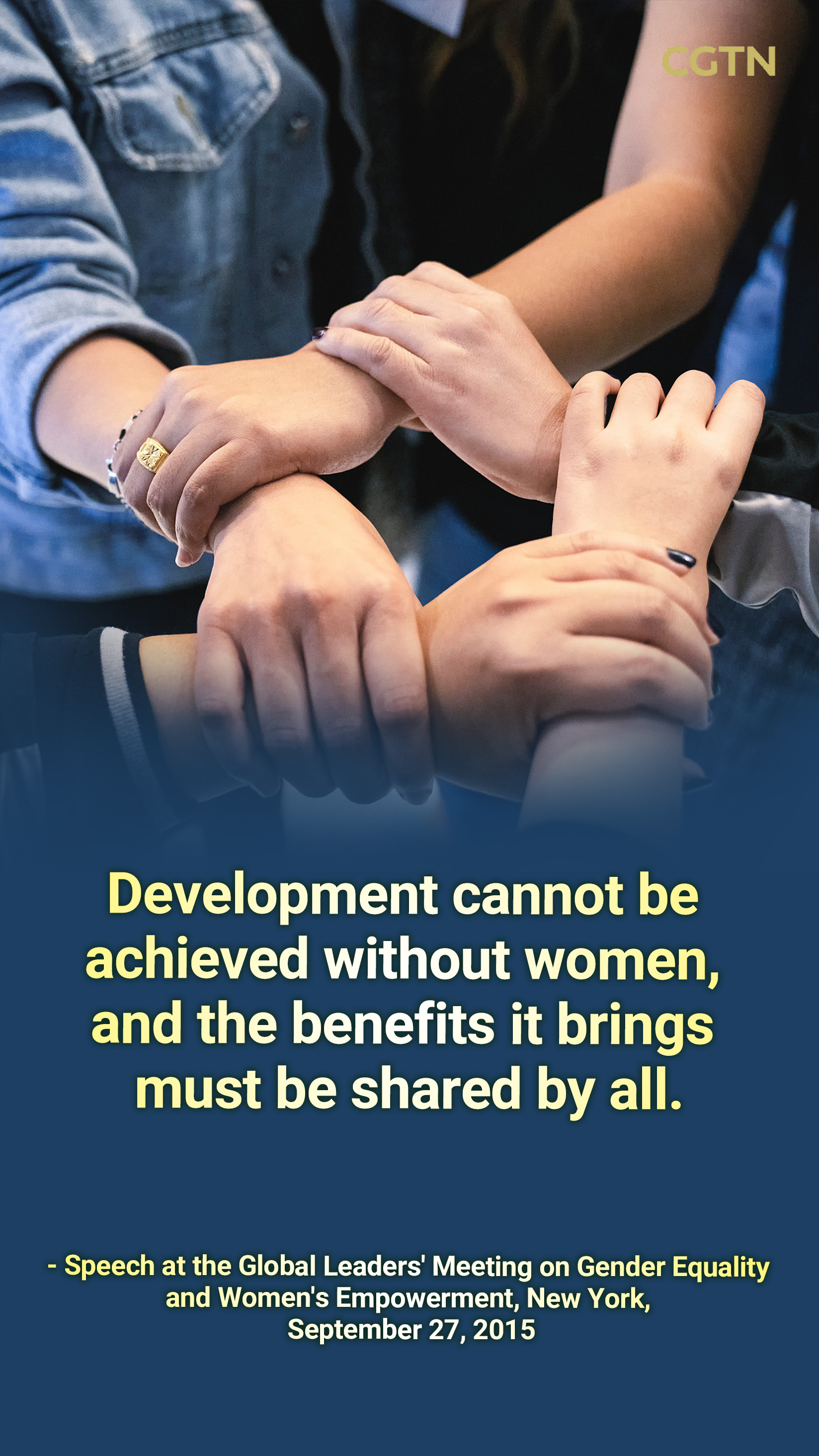 President Xi Jinping's key quotes on advancing women's causes