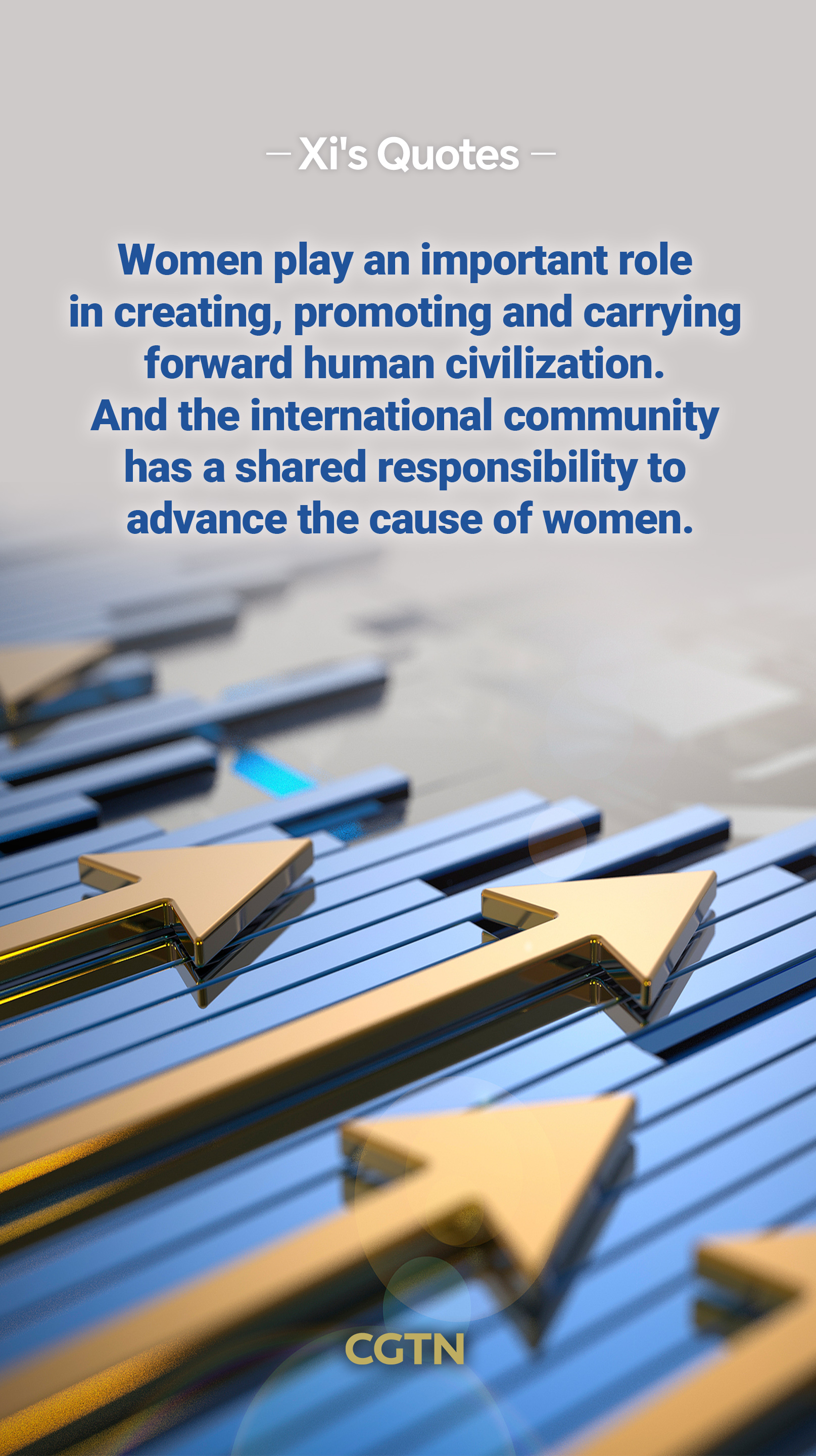 President Xi Jinping's key quotes at Global Leaders' Meeting on Women