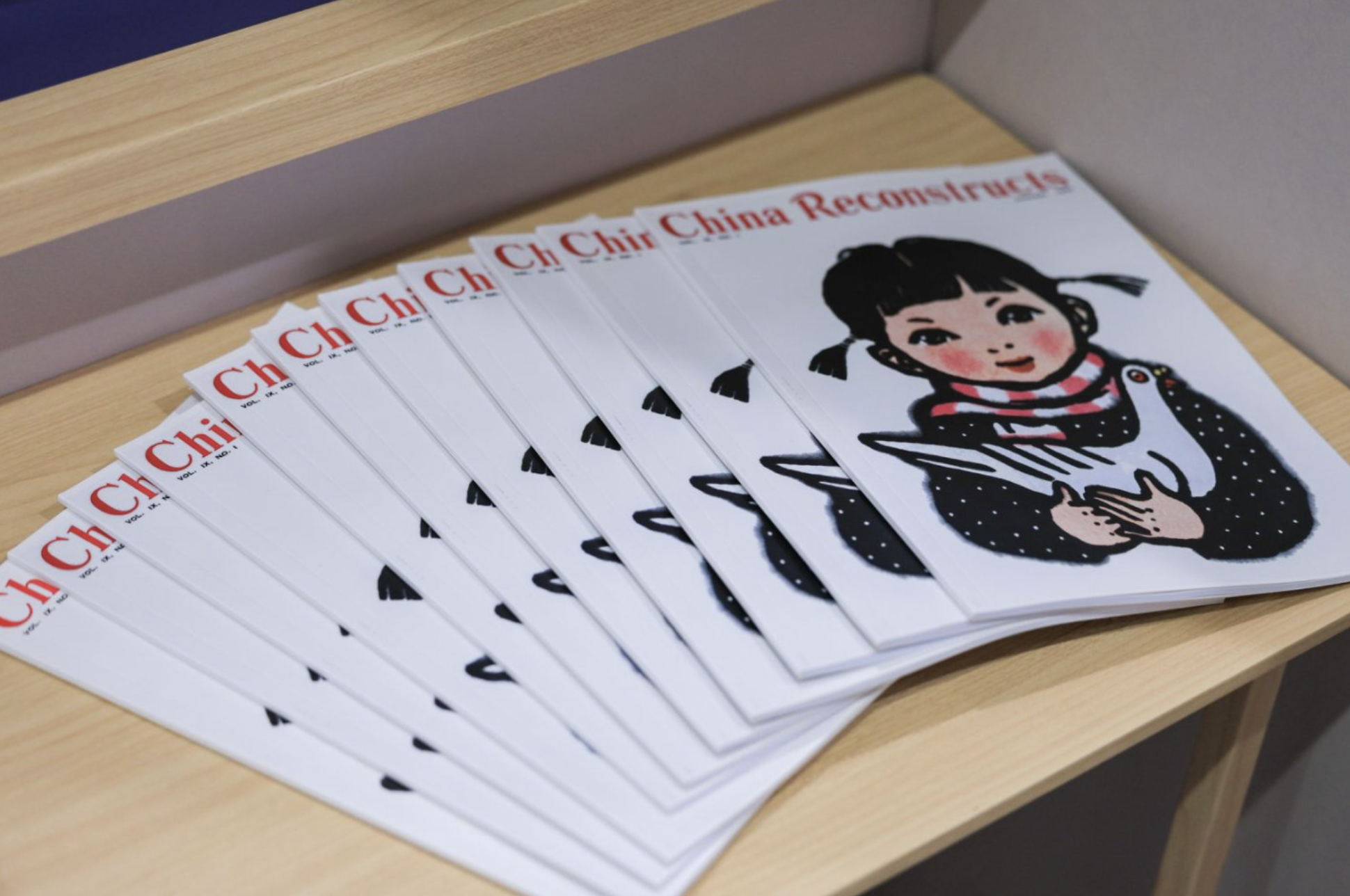 The exhibition showcases over 100 rare artifacts and documents, including Soong's published articles, personal manuscripts, and correspondence with former Chinese Premier Zhou Enlai. /Provided to CGTN