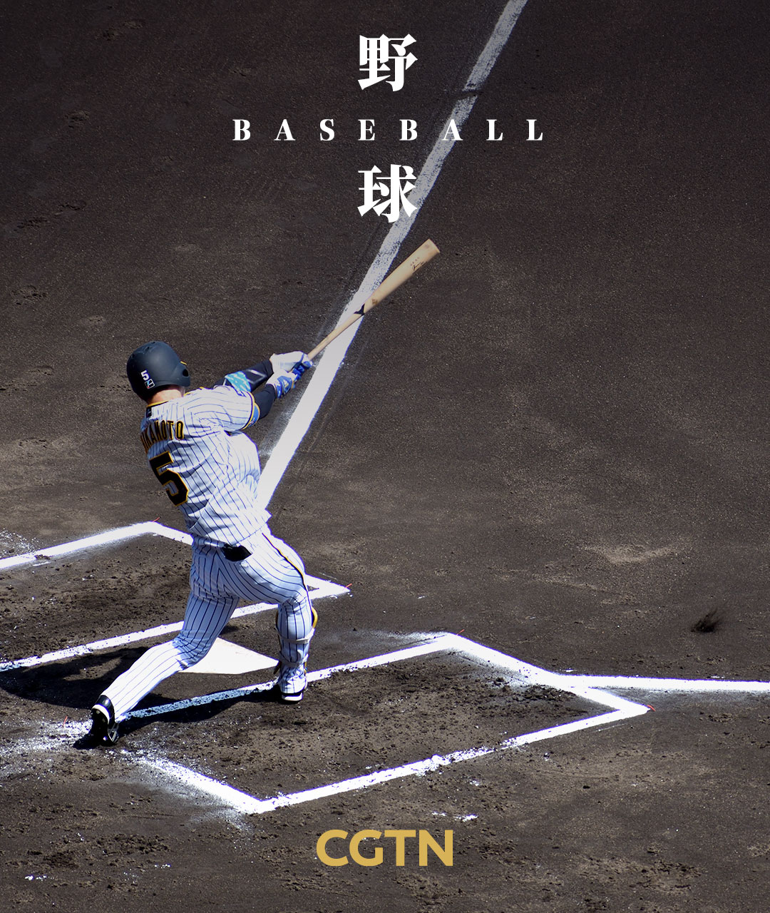 A poster features iconic elements of Japanese culture. /CGTN