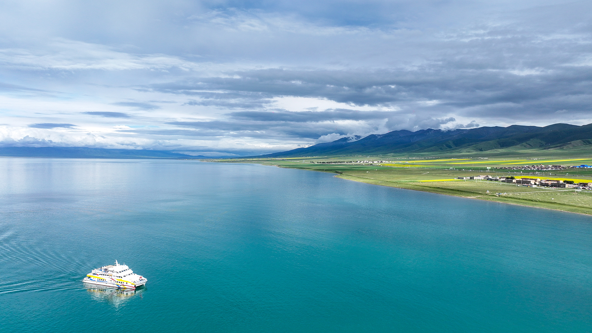 A view of the Qinghai Lake, Qinghai Province, northwest China, July 1, 2025. /VCG