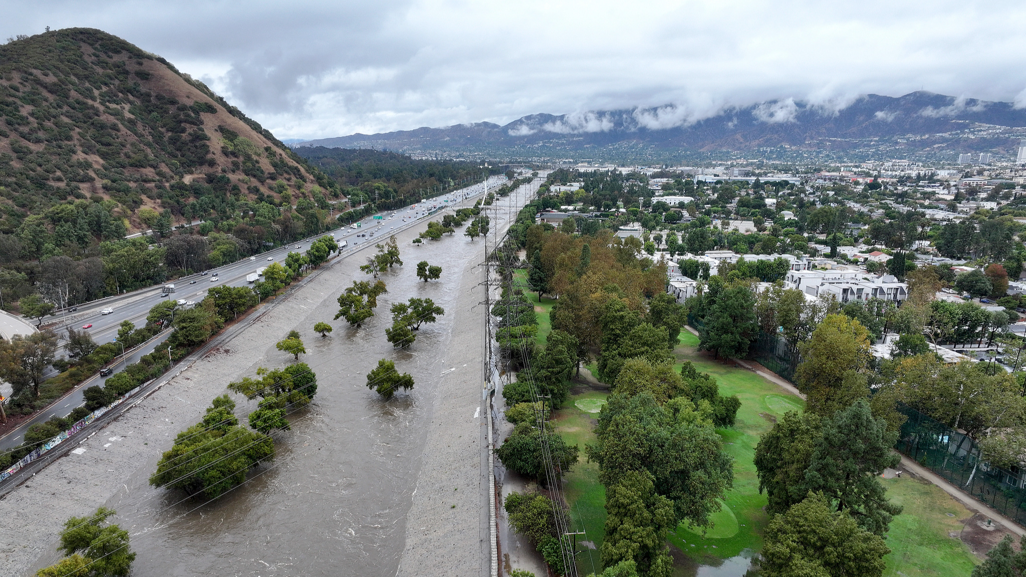 Severe thunderstorms sweep across southwest California