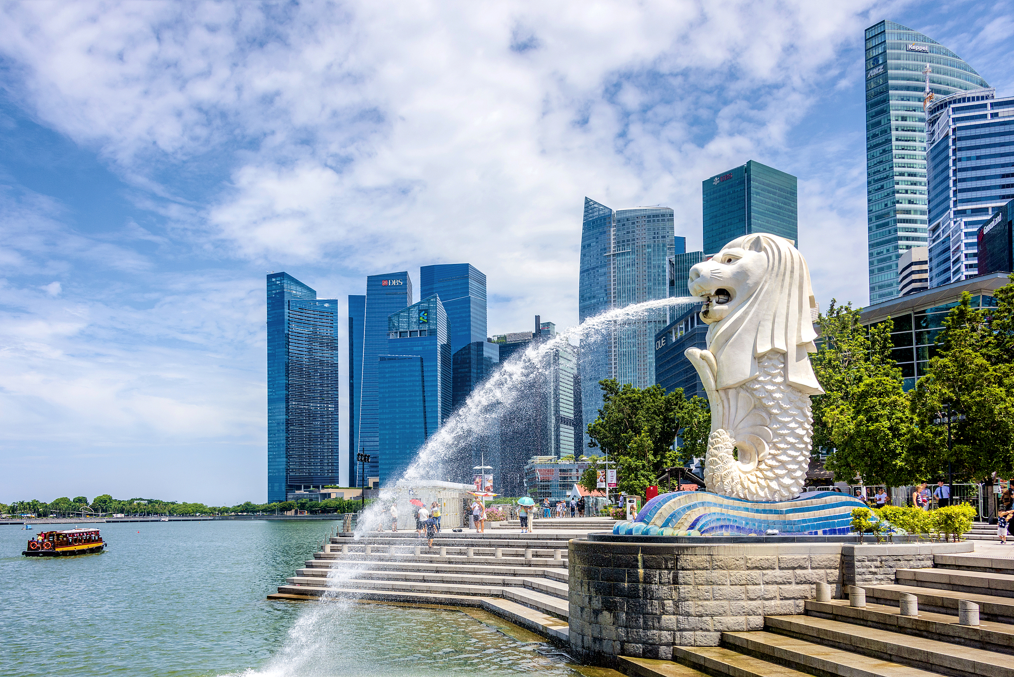 The Merlion Park in Singapore. /VCG
