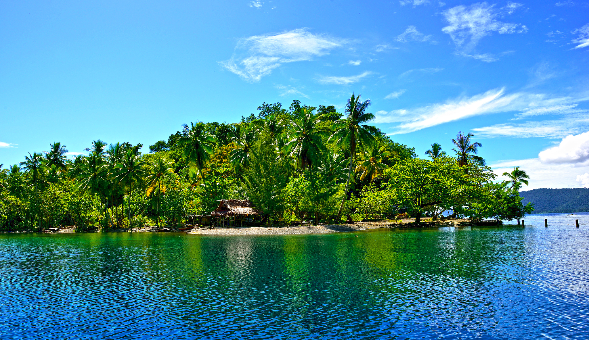 A view of an island in Papua New Guinea. /VCG