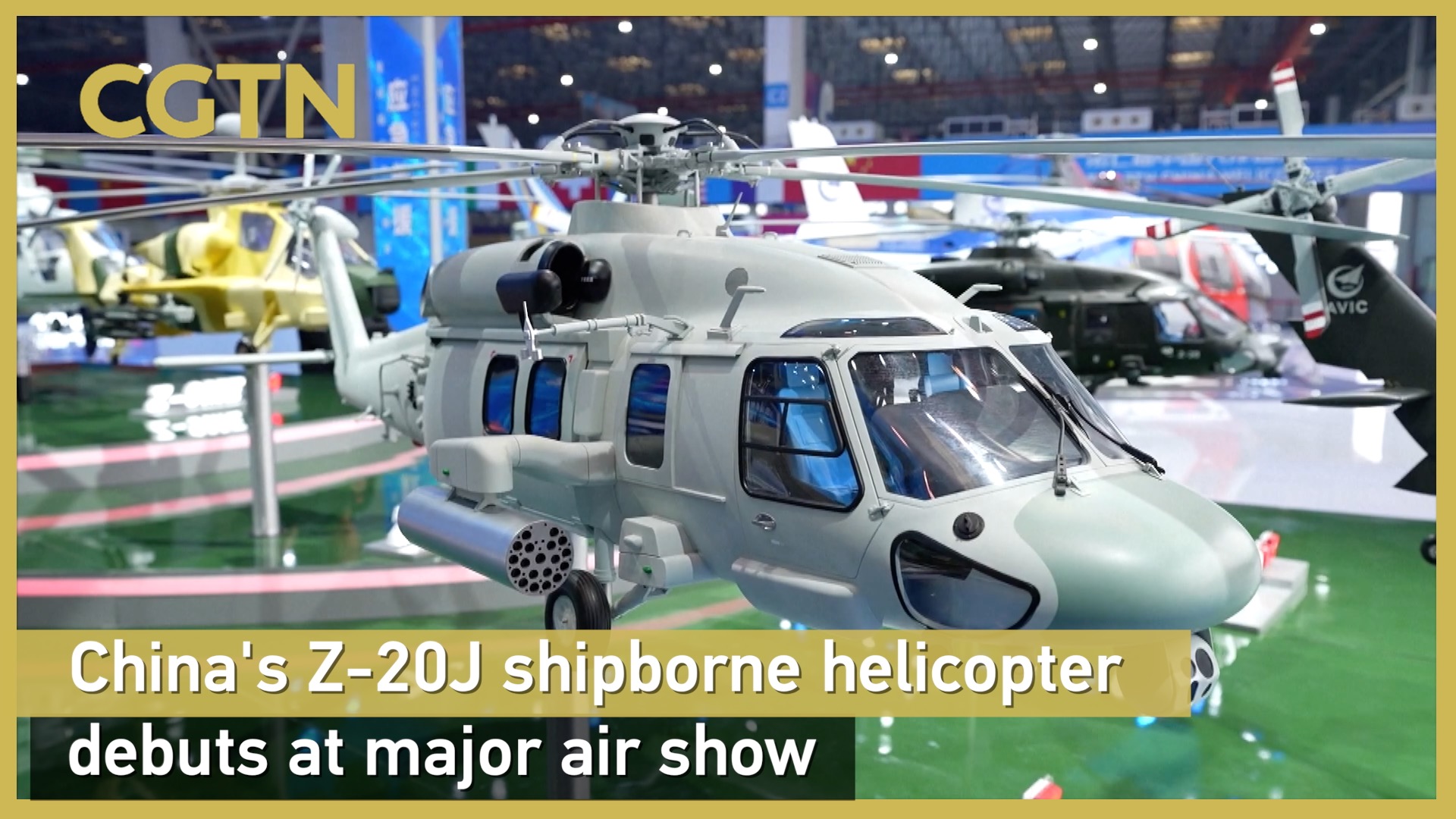 China's Z-20J shipborne helicopter debuts at major air show