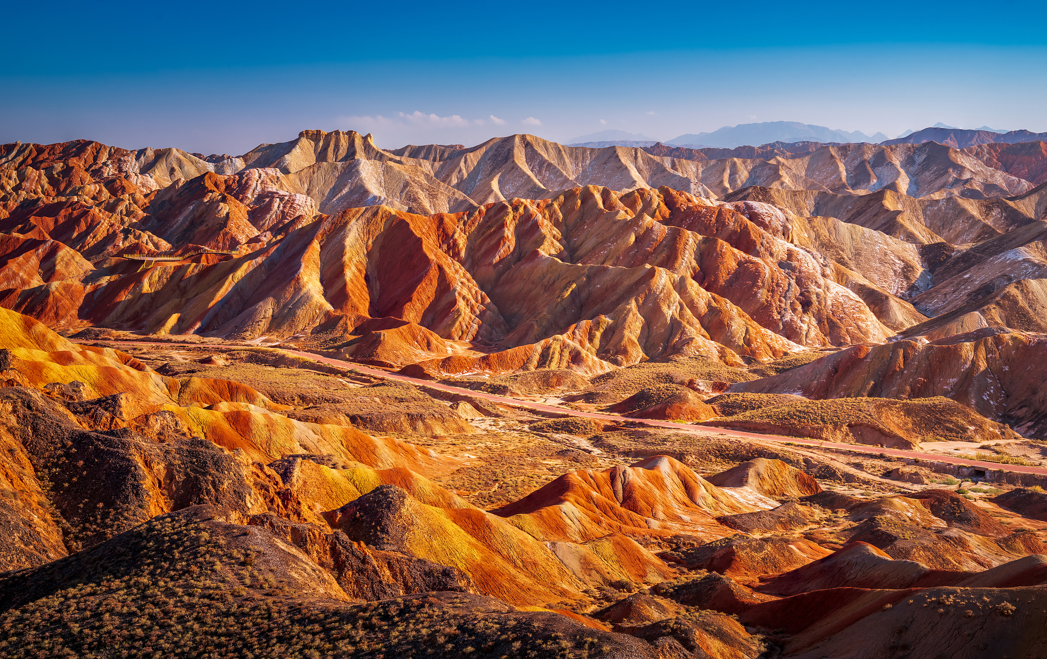 Danxia National Geological Park in Zhangye City, Gansu Province, China. /VCG