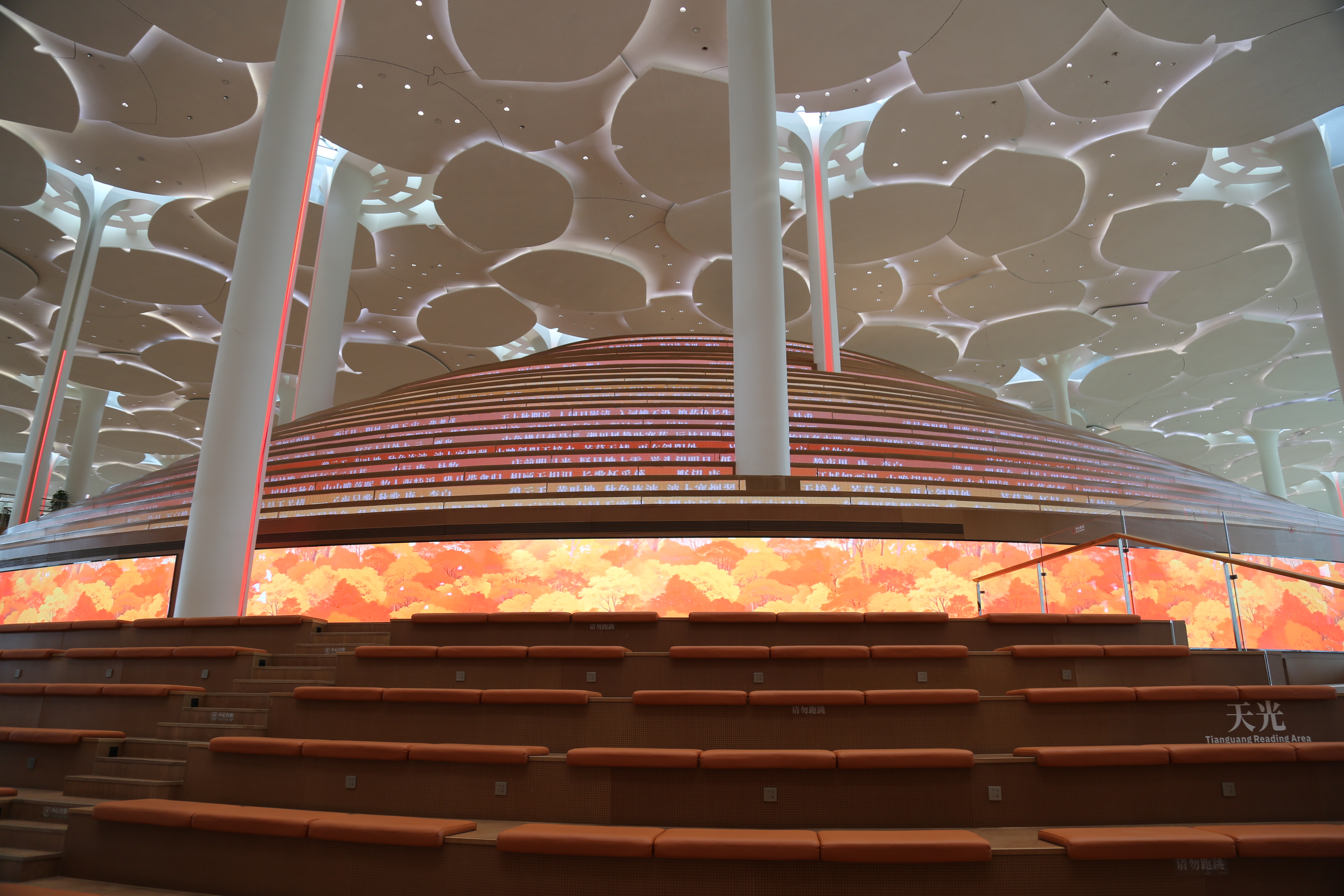 A view inside the Beijing Library, Beijing, October 17, 2025. /CGTN