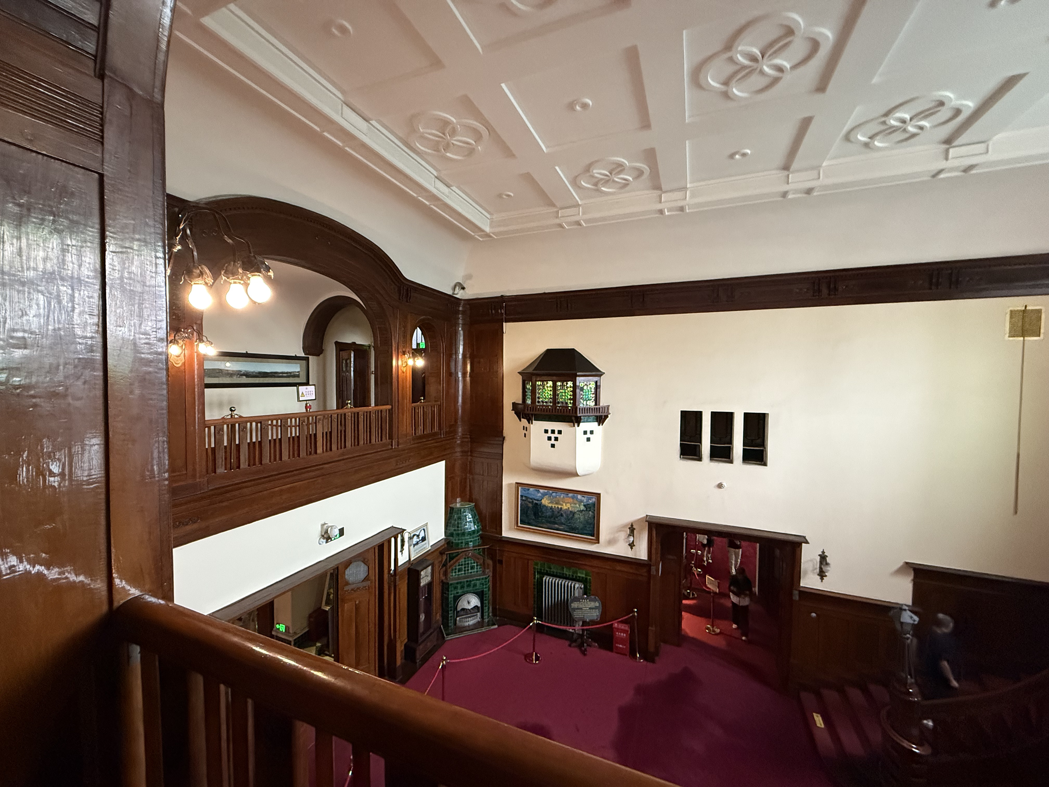 Inside the Former German Governor's Residence with preserved polished wood and chandeliers, Qingdao, September 2025. Zaruhi Poghosyan/ CGTN