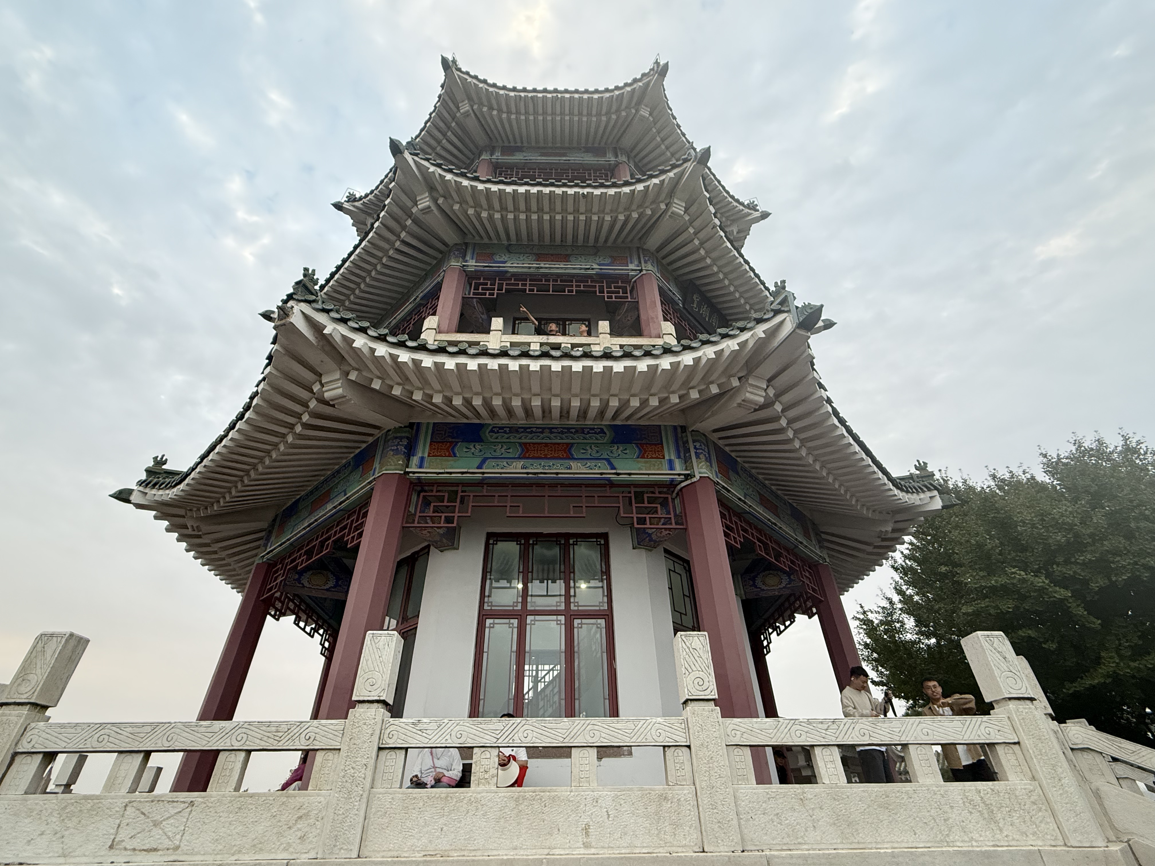 One of the three pavilions on the Xiao Yu Hill Park, Qingdao, September 2025. Zaruhi Poghosyan/ CGTN
