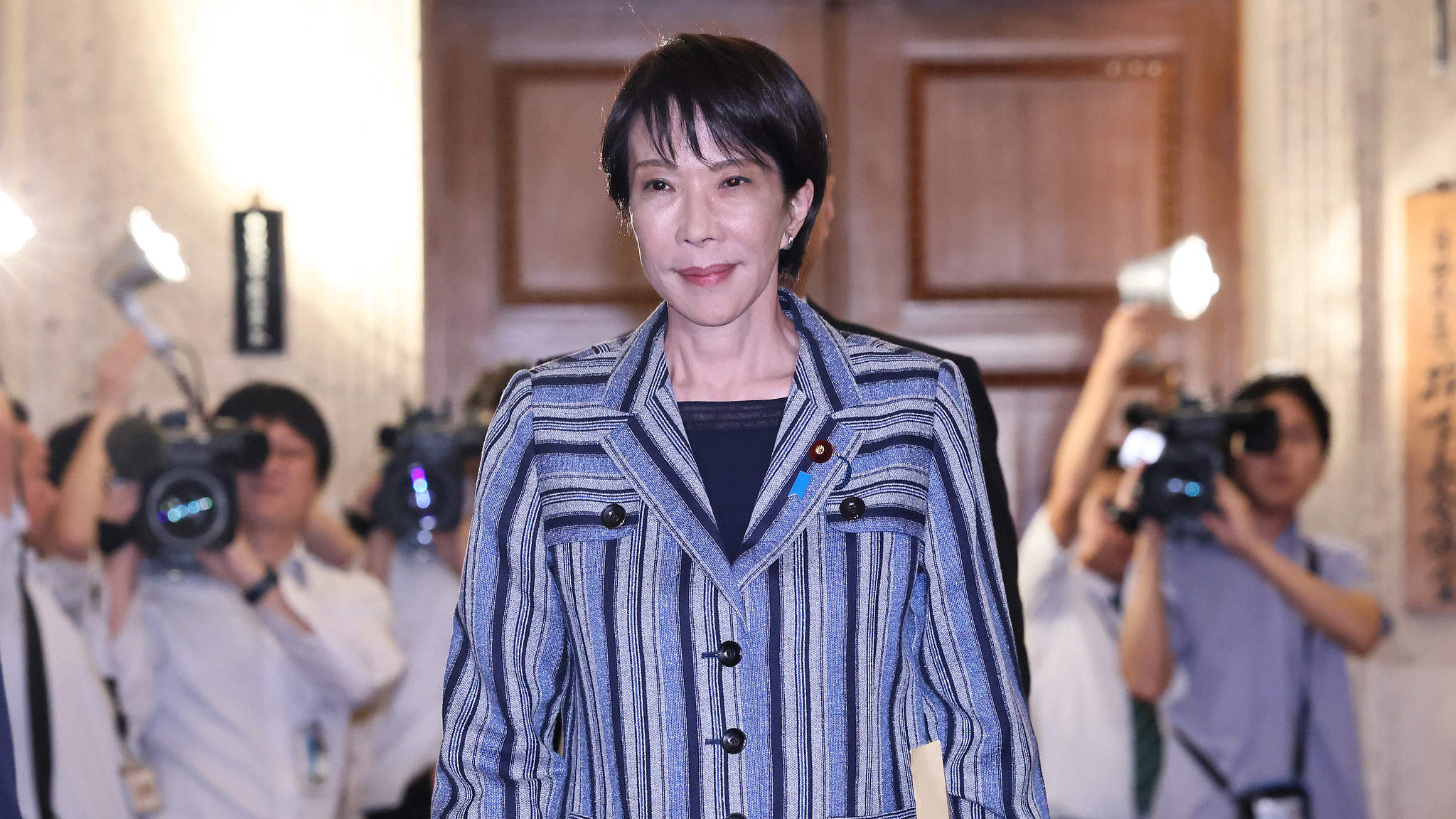 Japan's new ruling Liberal Democratic Party President Sanae Takaichi to hold a meeting with the Japan Innovation Party coleader Fumitake Fujita in Tokyo on October 17, 2025. /VCG