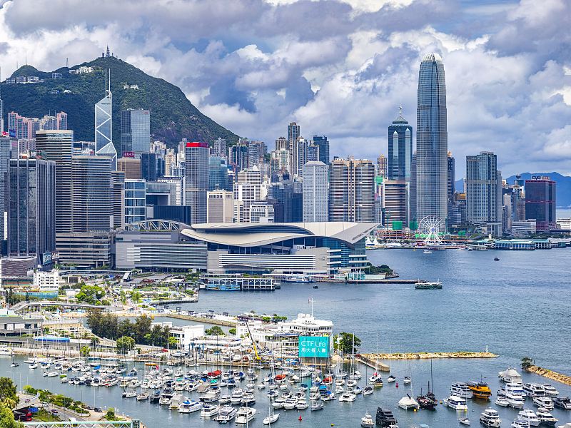 A panoramic view of Victoria Harbour, Hong Kong Special Administrative Region, China. /VCG