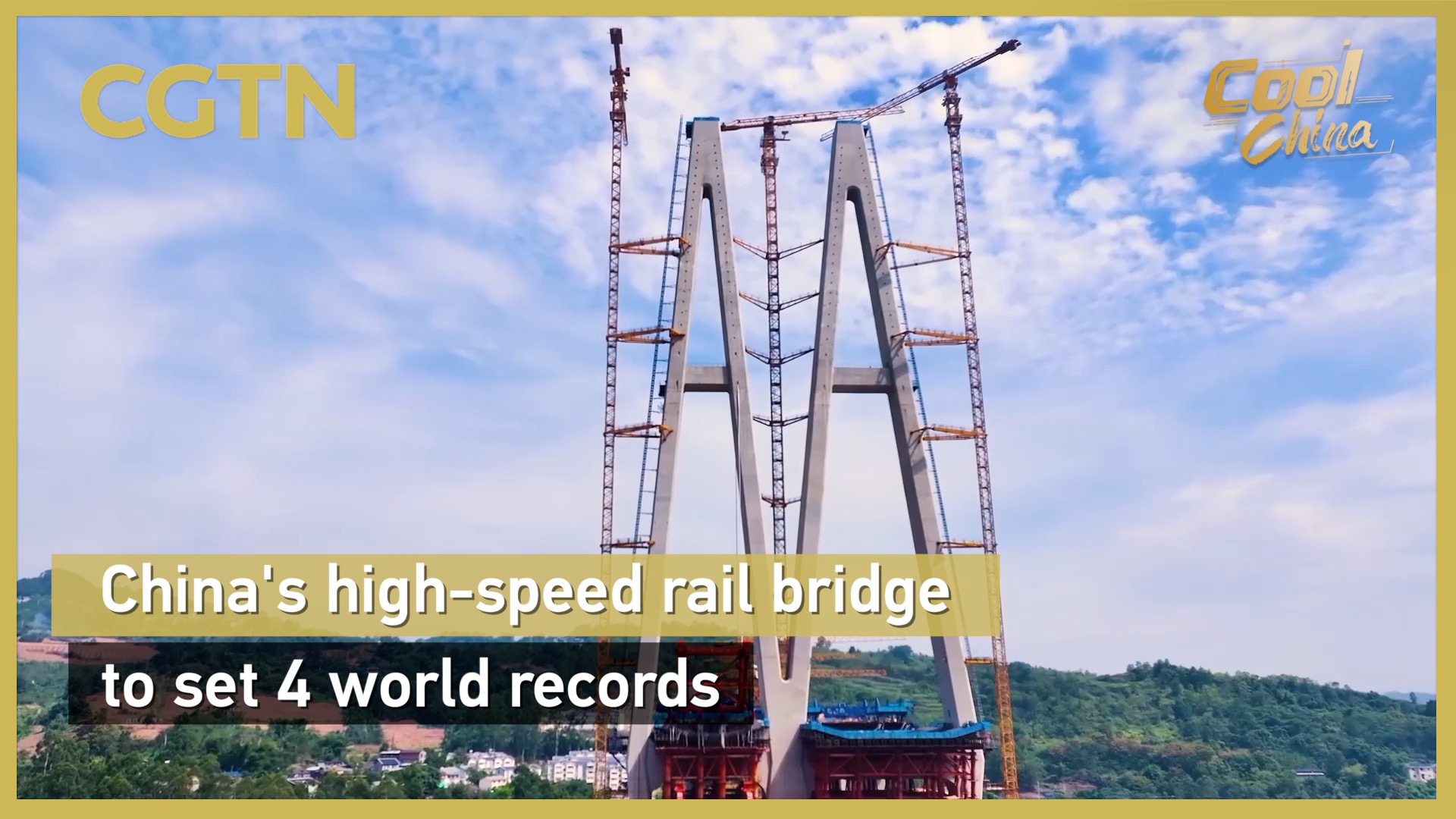 China's high-speed rail bridge to set 4 world records