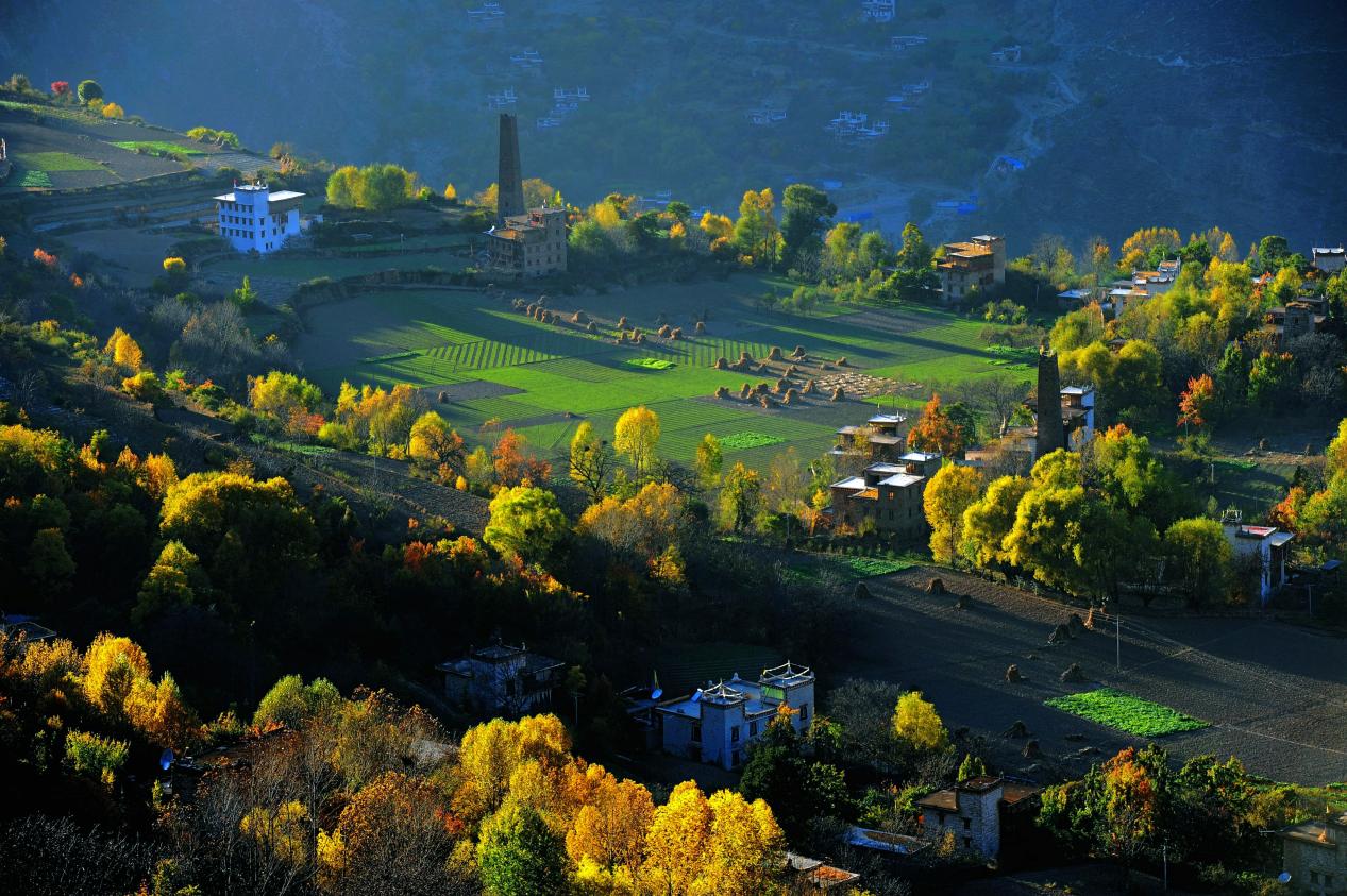 Jikayi Village in Sichuan Province, southwest China. /China Daily