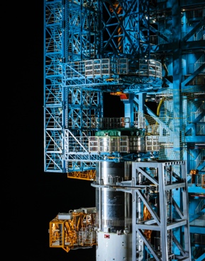 Zhuque-3 rocket at the launch pad for a ground test in mid-October, 2025. /LandSpace