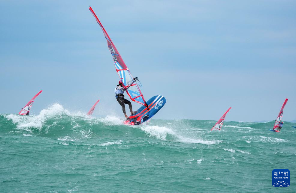 Sailing events get underway at the 15th National Games of China in Shanwei, south China's Guangdong Province, October 20, 2025. /Xinhua