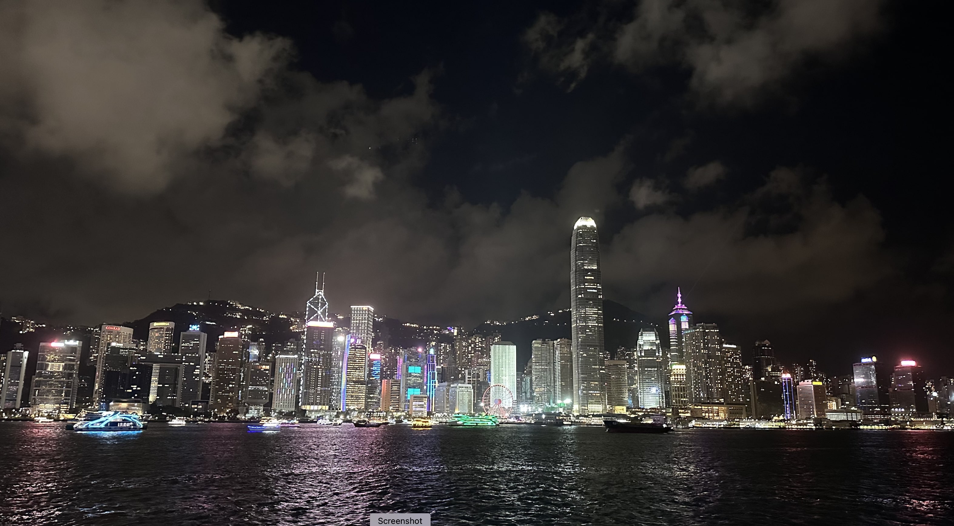 A view of the Hong Kong skyline from Victoria Harbour, October 5, 2025. /Ankit Prasad