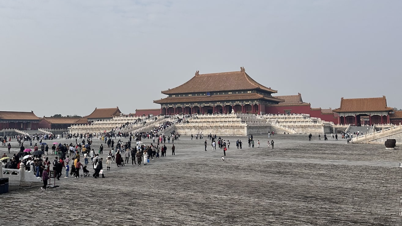 A view of the Hall of Supreme Harmony in the Forbidden City complex in Beijing, October 15, 2025. /Ankit Prasad