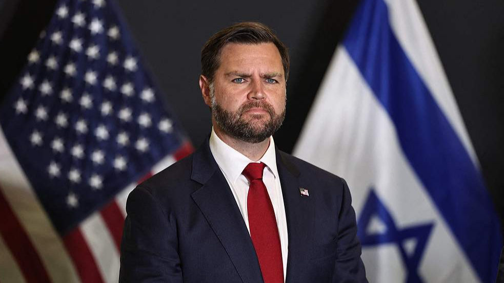 U.S. Vice President JD Vance listens to a question during a press conference in southern Israel, October 21, 2025. /VCG