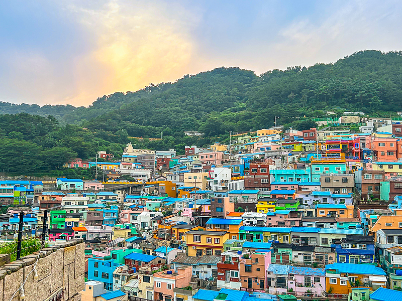 The view of Gamcheon Culture Village in Busan, South Korea. /VCG