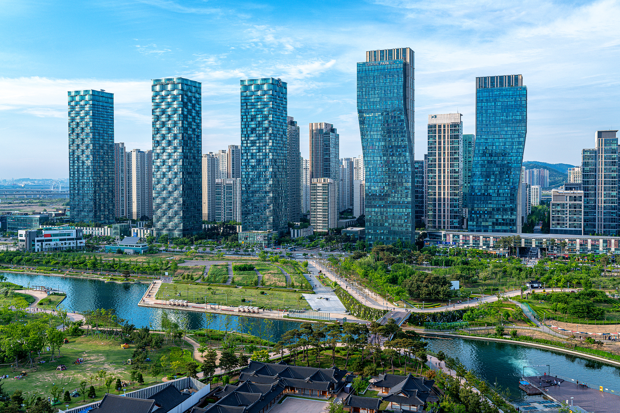 The Songdo Central Park in Incheon, South Korea. /VCG