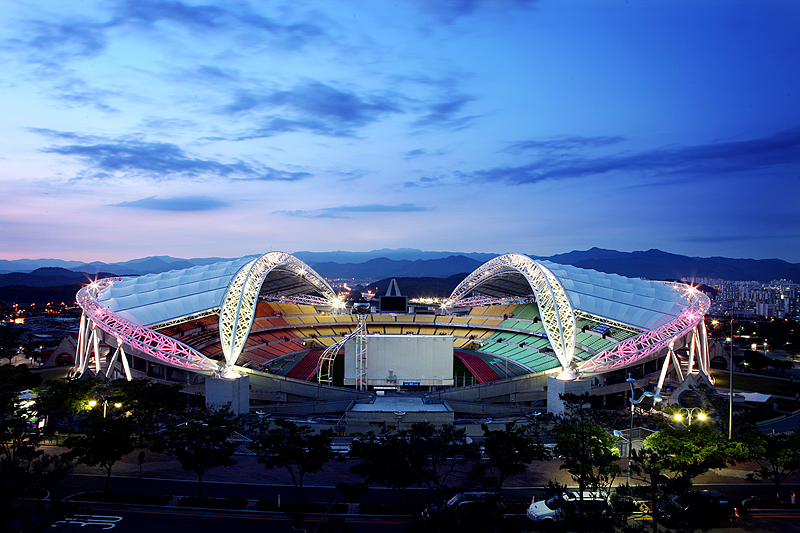 The view of Daegu Stadium, Daegu, South Korea. /VCG