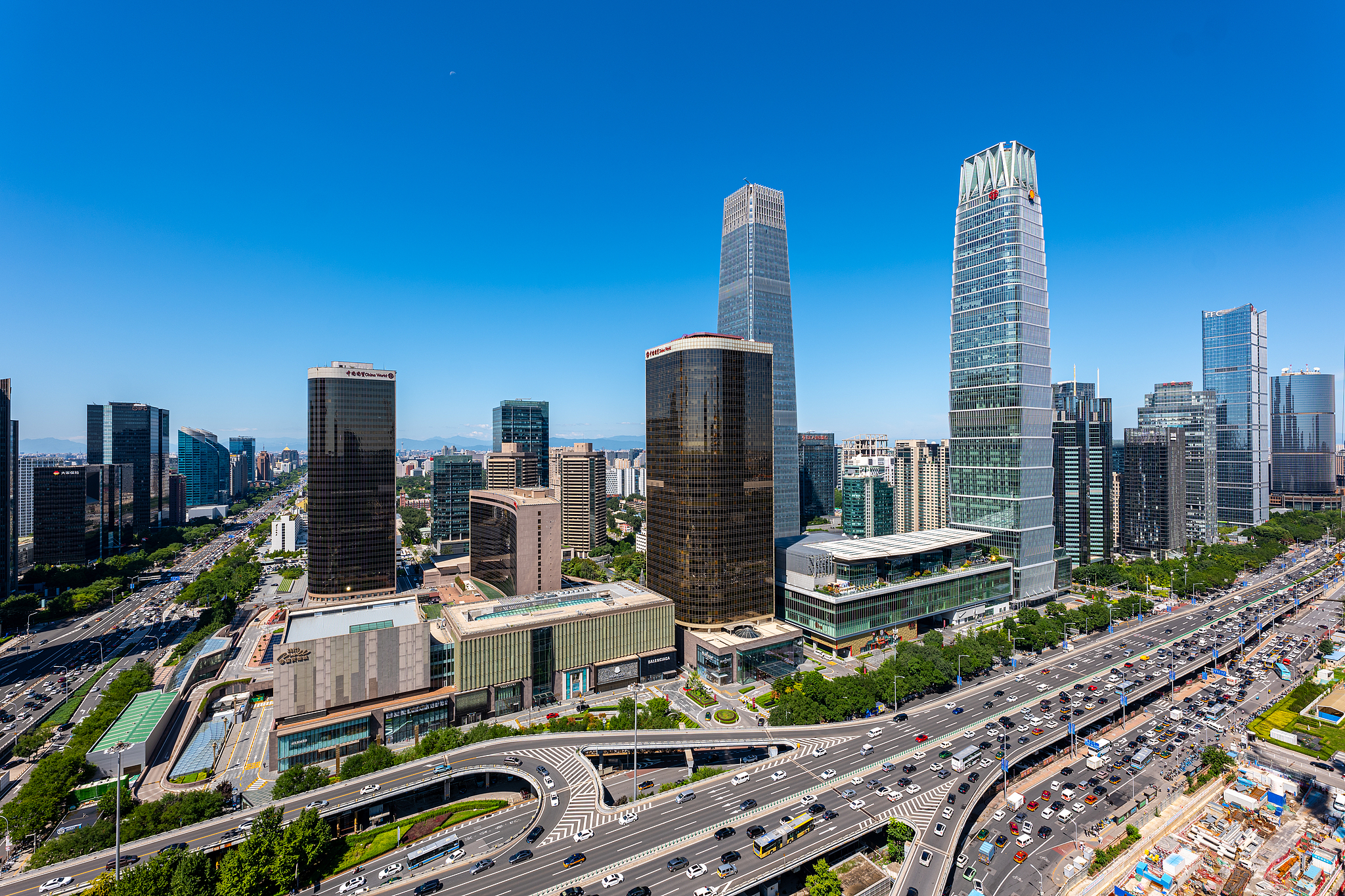 A view of the Central Business District (CBD) in Beijing, China. /VCG