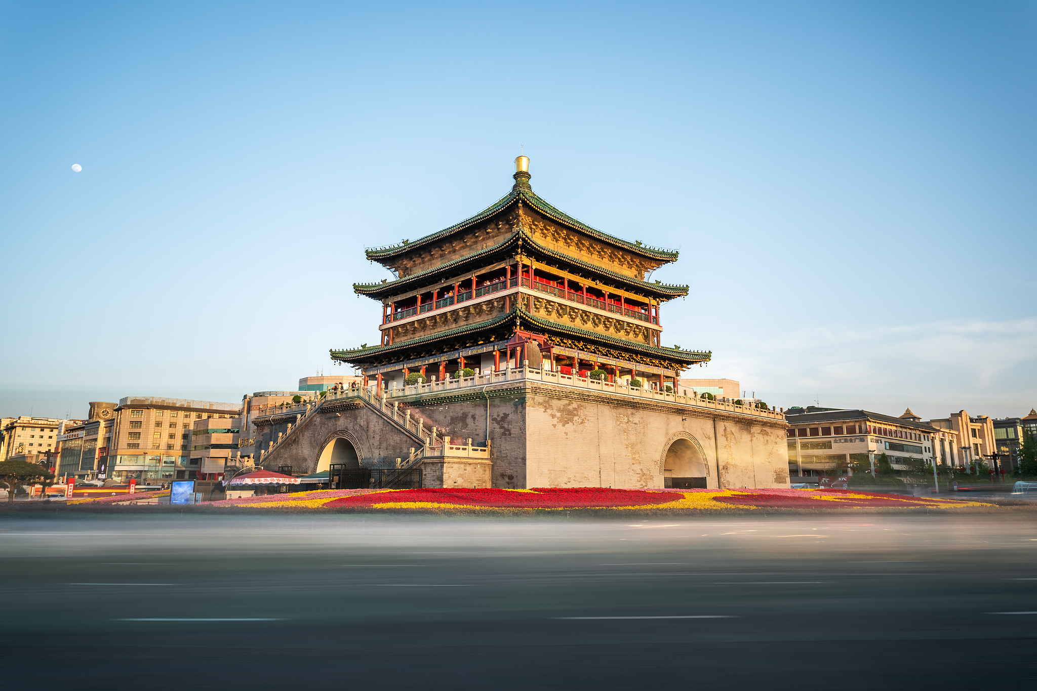 The Bell Tower in Xi'an, China. /VCG