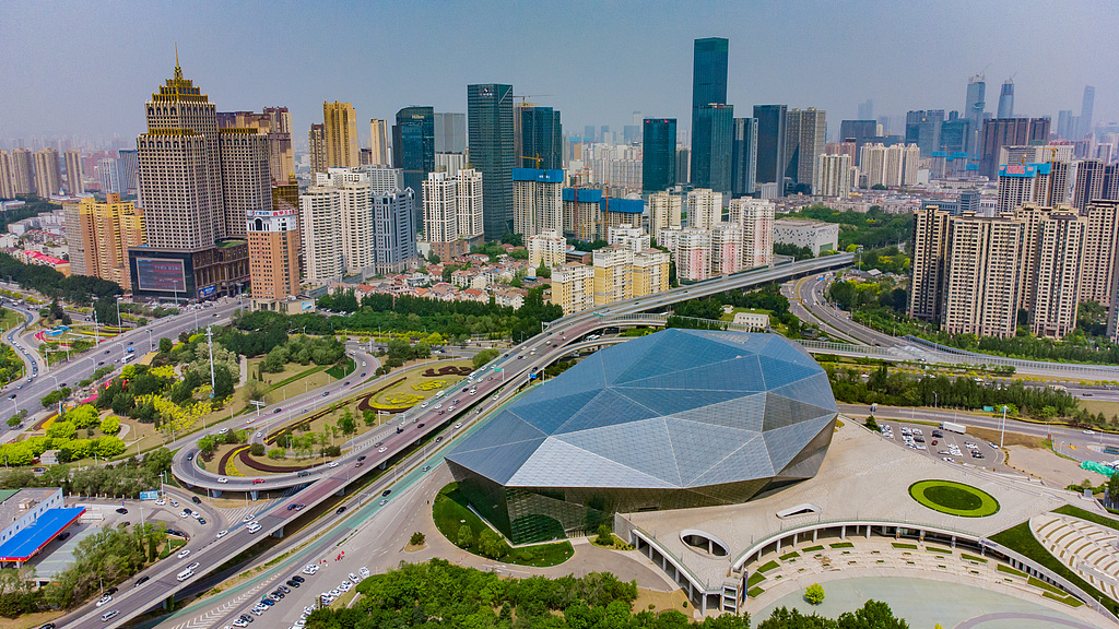 Live: Shenyang's captivating diamond-like landmark in NE China