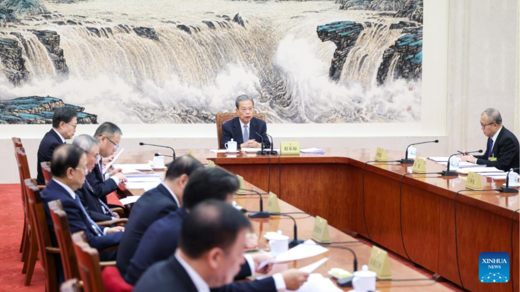 Chinese legislators hear reports at NPC standing committee session