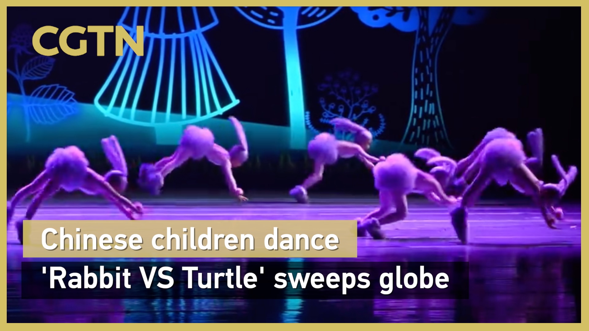 Chinese children dance 'Rabbit VS Turtle' sweeps globe