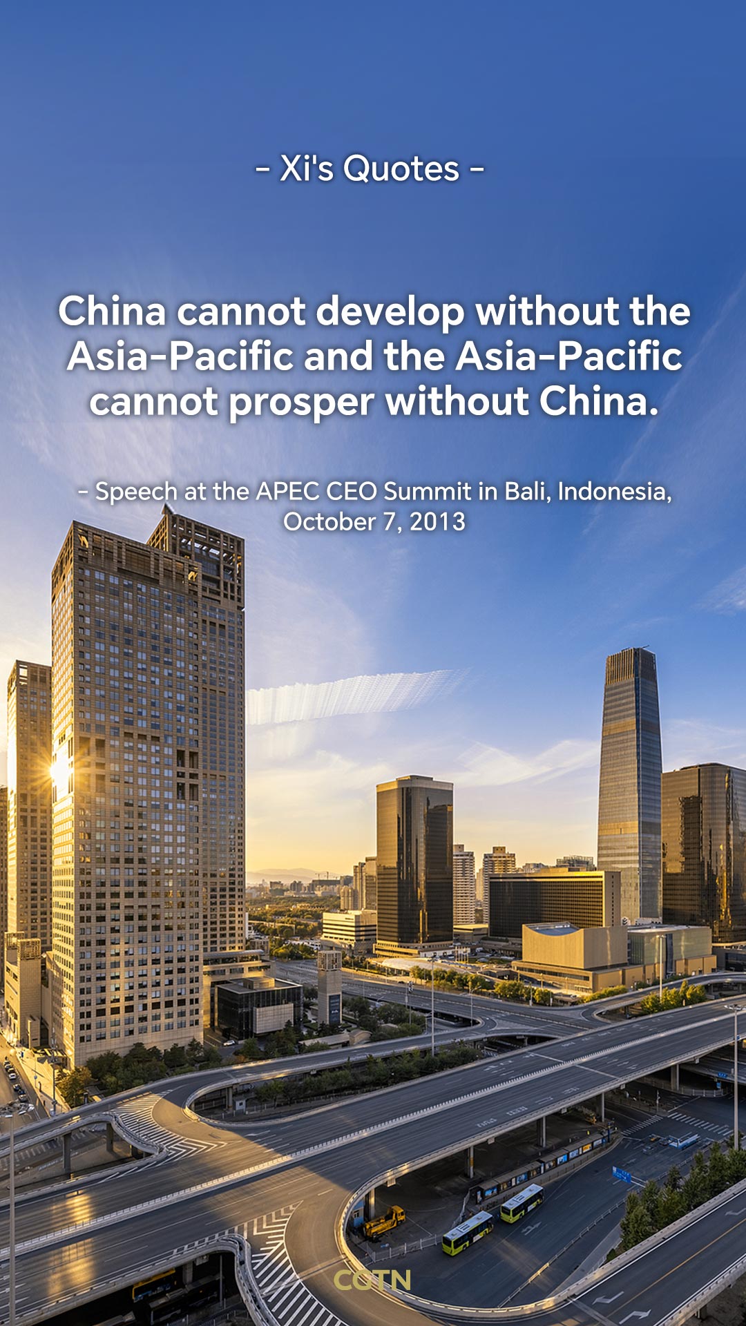 President Xi Jinping's key quotes on advancing Asia-Pacific cooperation