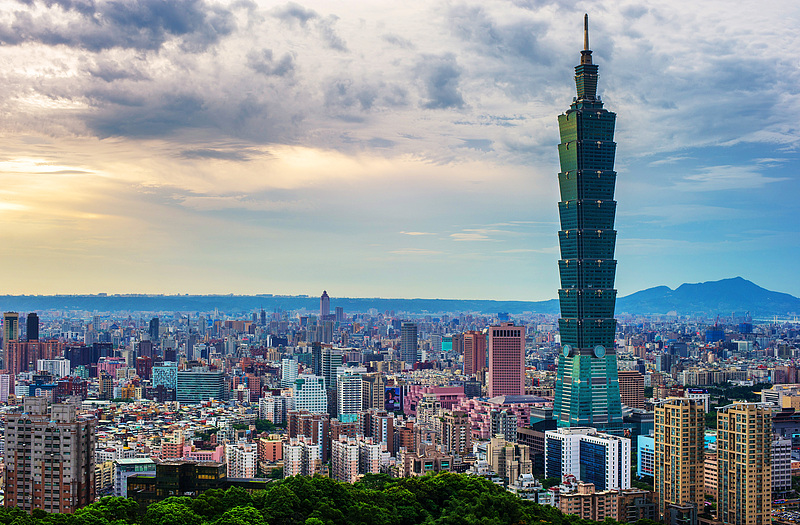 A file photo of the Taipei 101 skyscraper in Taipei, southeast China's Taiwan. /VCG