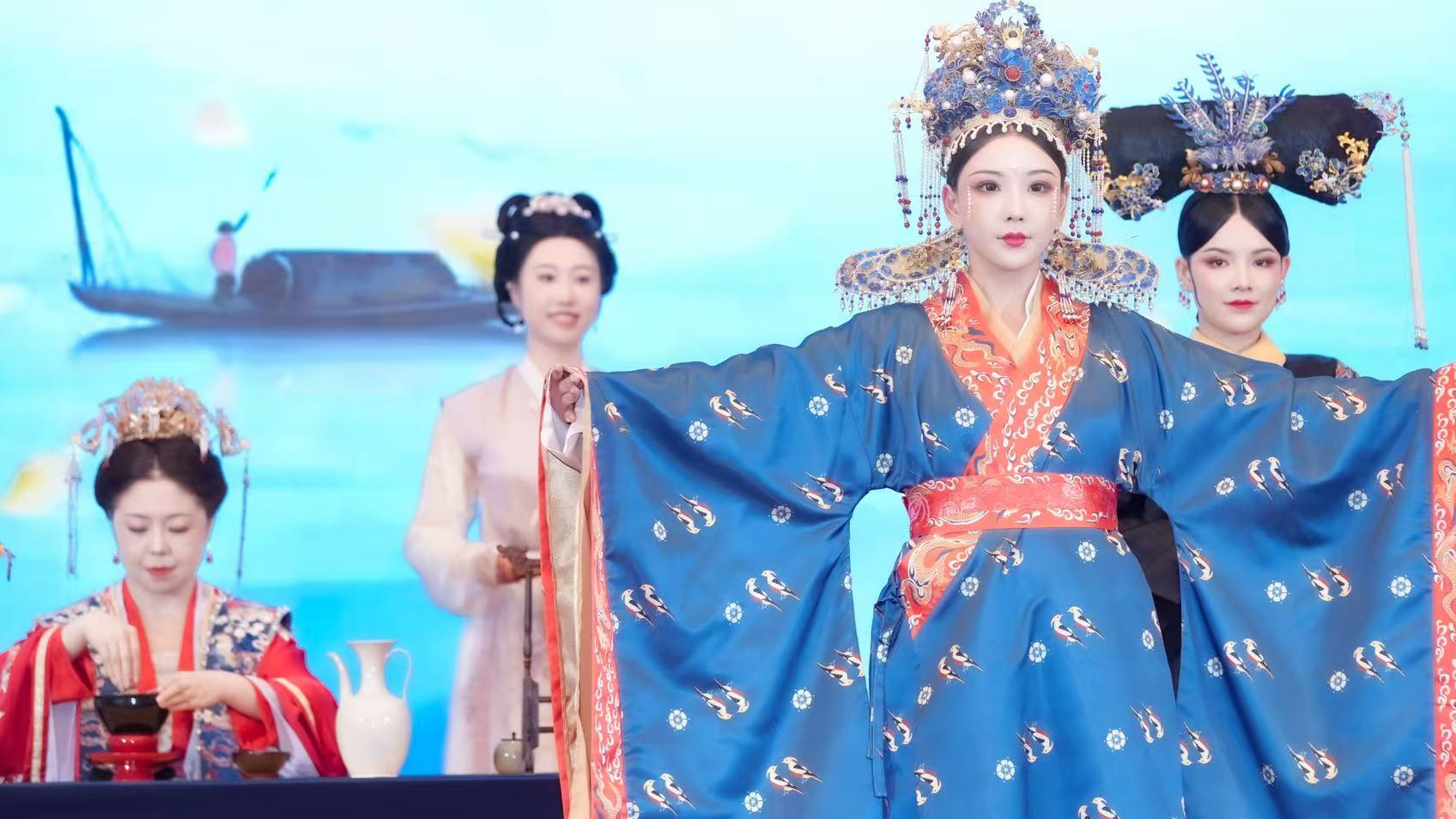 Tea art specialist charms visitors at vocational training conference