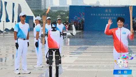 Kuavo humanoid robot joins torch relay for China's National Games