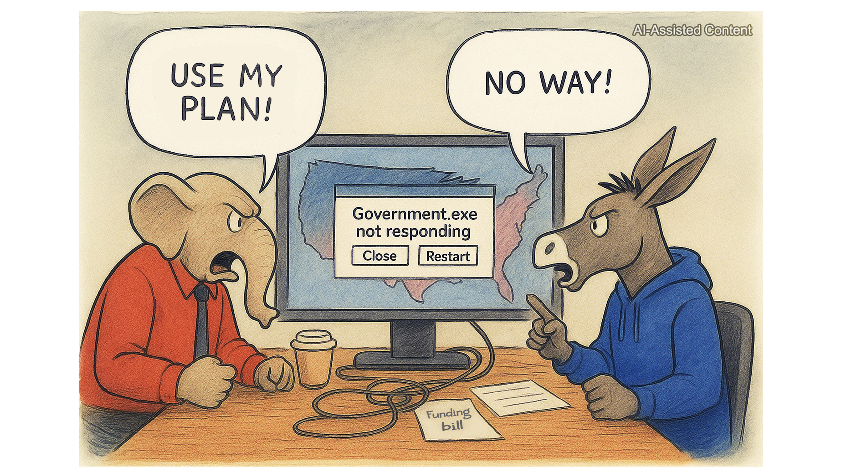 Democracy 'crashes' – the American routine