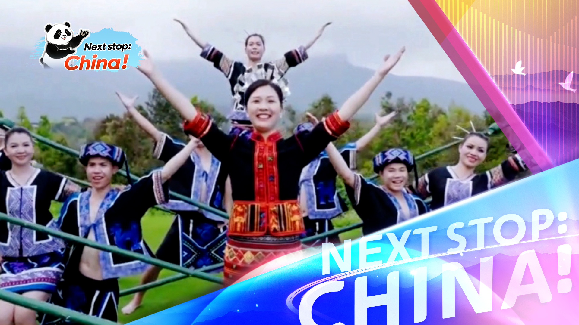 Bamboo pole dance of Li ethnic group in Hainan